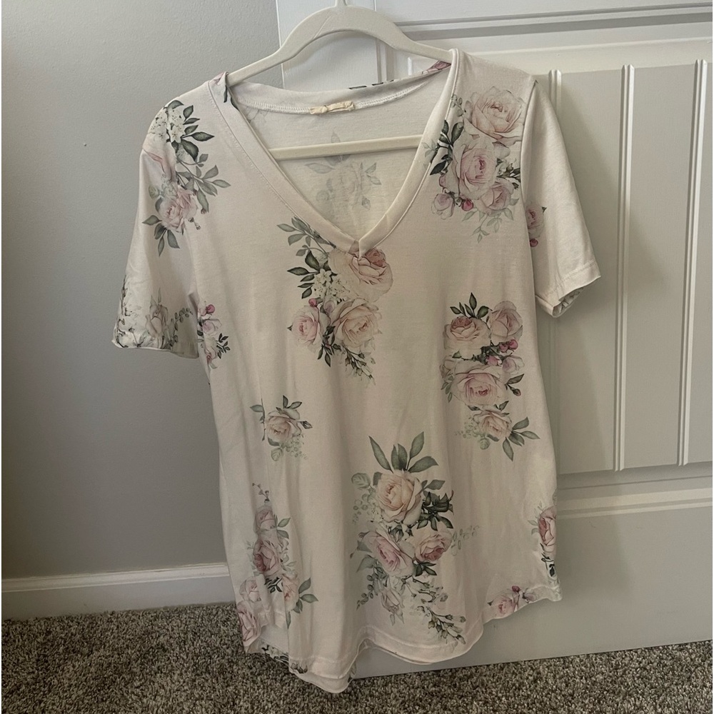 Light floral shirt